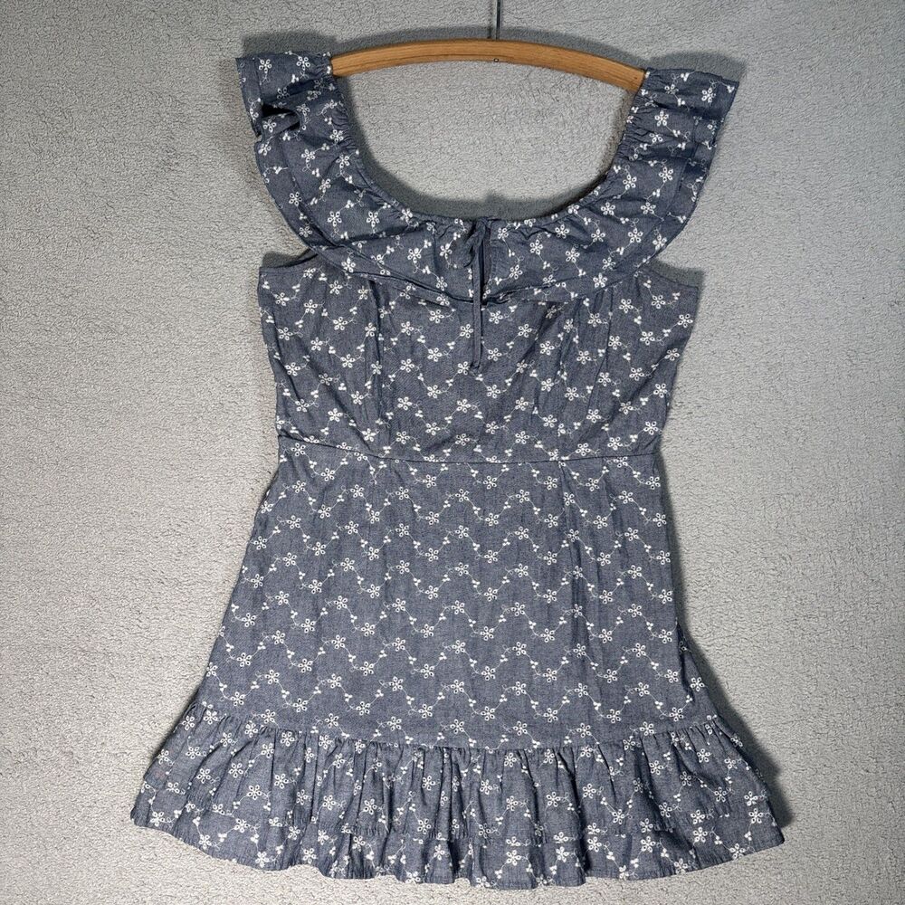 Chelsea & Violet Dress Women’s Size L Cotton Babydoll Southwestern Prairie Boho